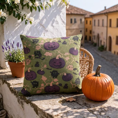 Ownkoti Multi‑Color Halloween Pumpkin & Monster Cotton Pillow - image 13