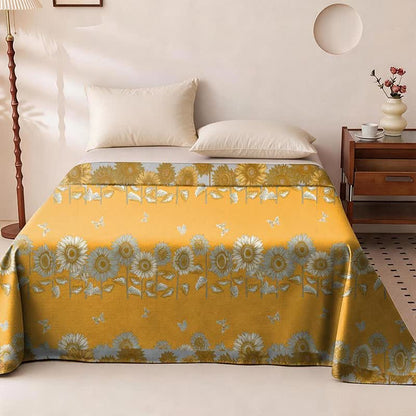 Ownkoti Sunflower Butterfly Cotton Gauze Reversible Bedspread - Bedspread - King - image 0