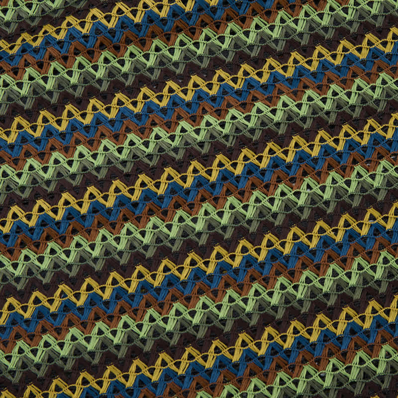Ownkoti Green Wavy Stripe Tote Shoulder Bag - image 7