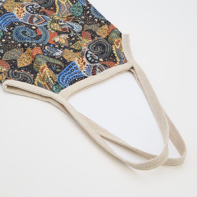 Ownkoti Bohemian Floral Tote Shoulder Bag - image 5