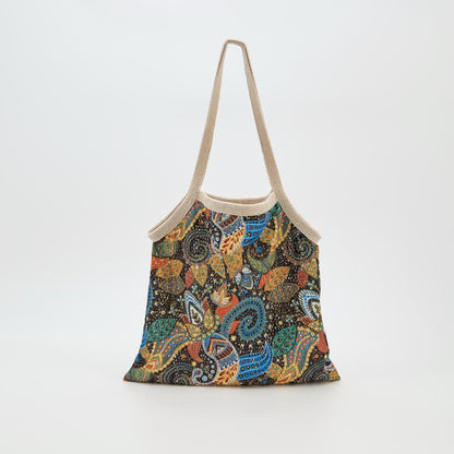 Ownkoti Bohemian Floral Tote Shoulder Bag - image 1