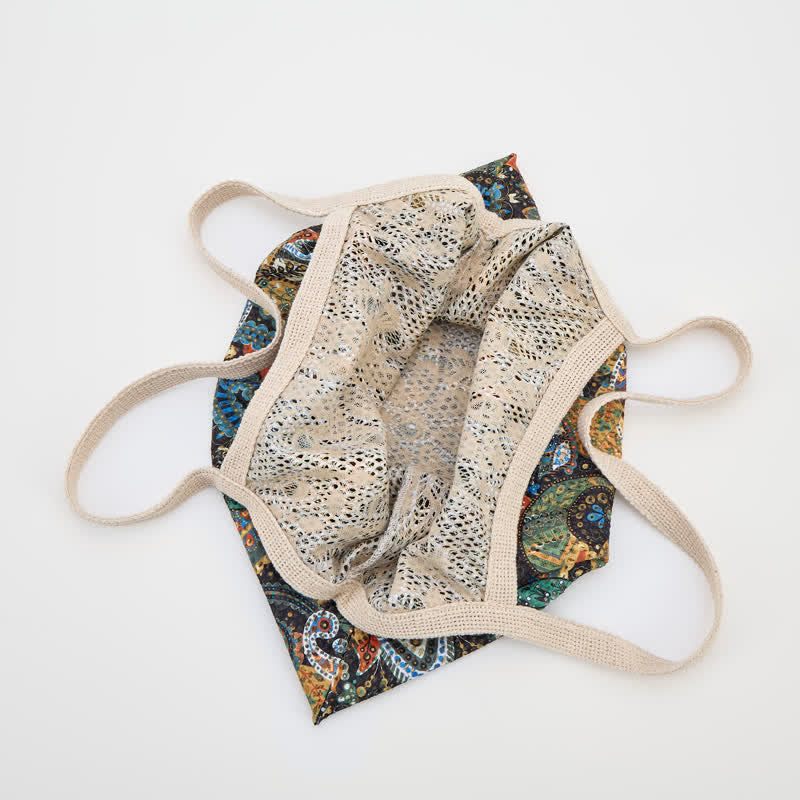 Ownkoti Bohemian Floral Tote Shoulder Bag - image 4