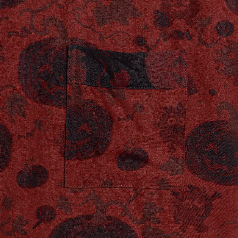 Ownkoti Red-Black Halloween Monster Cotton Kimono Robe - image 4