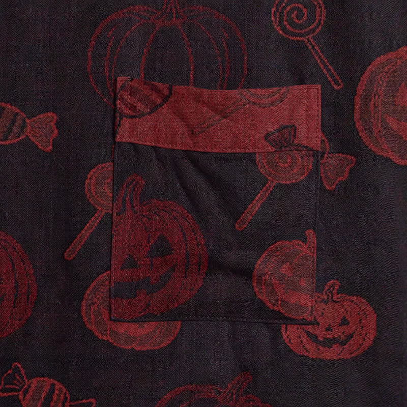 Ownkoti Spooky Pumpkin Candy Cotton Kimono Robe - image 9