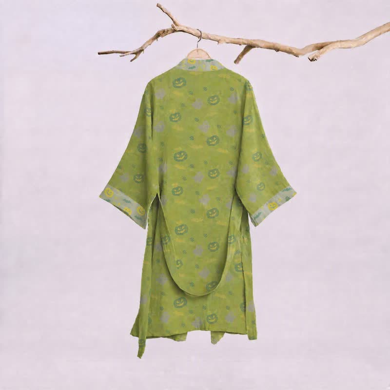 Ownkoti Multi‑Color Pumpkin Halloween Cotton Kimono Robe - image 21