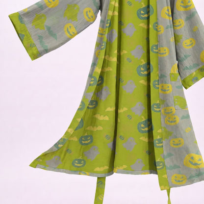 Ownkoti Multi‑Color Pumpkin Halloween Cotton Kimono Robe - image 28