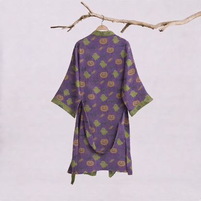 Ownkoti Multi‑Color Pumpkin Halloween Cotton Kimono Robe - image 31