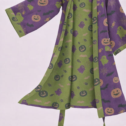 Ownkoti Multi‑Color Pumpkin Halloween Cotton Kimono Robe - image 33