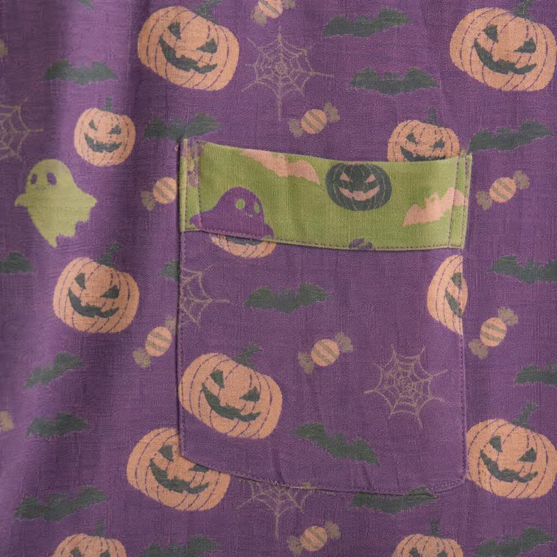 Ownkoti Multi‑Color Pumpkin Halloween Cotton Kimono Robe - image 34