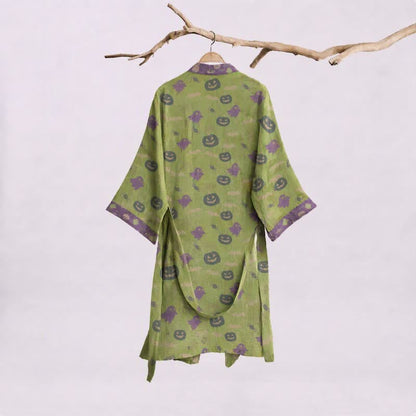 Ownkoti Multi‑Color Pumpkin Halloween Cotton Kimono Robe - image 36