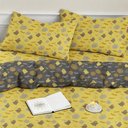 Ownkoti Multi‑Color Pumpkin Ghost Cotton Bedding Set - image 3