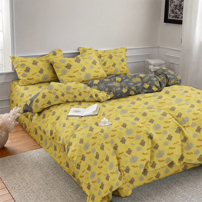 Ownkoti Multi‑Color Pumpkin Ghost Cotton Bedding Set - image 2