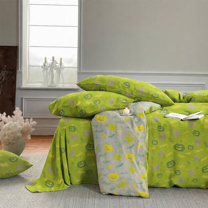 Ownkoti Multi‑Color Pumpkin Ghost Cotton Bedding Set - image 12