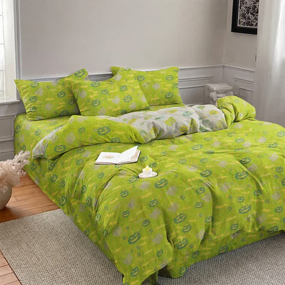 Ownkoti Multi‑Color Pumpkin Ghost Cotton Bedding Set - image 9