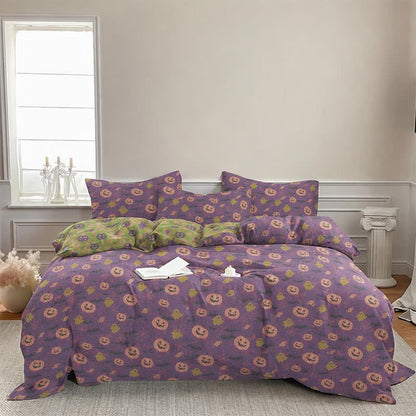 Ownkoti Multi‑Color Pumpkin Ghost Cotton Bedding Set - image 18