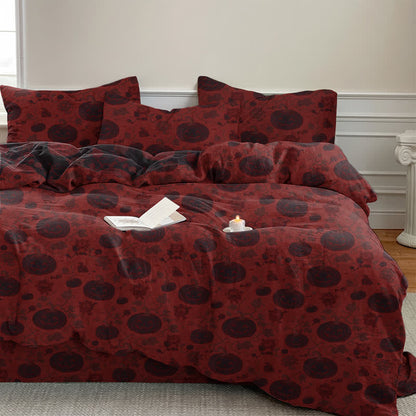 Ownkoti Halloween Pumpkin Monster Cotton Bedding Set - image 1