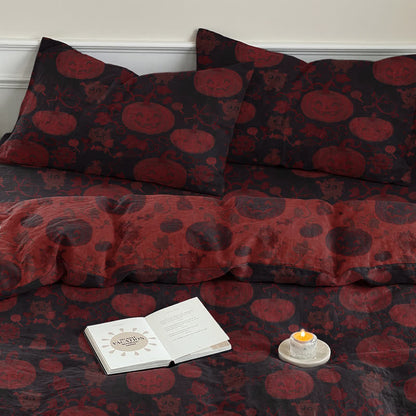 Ownkoti Halloween Pumpkin Monster Cotton Bedding Set - image 17