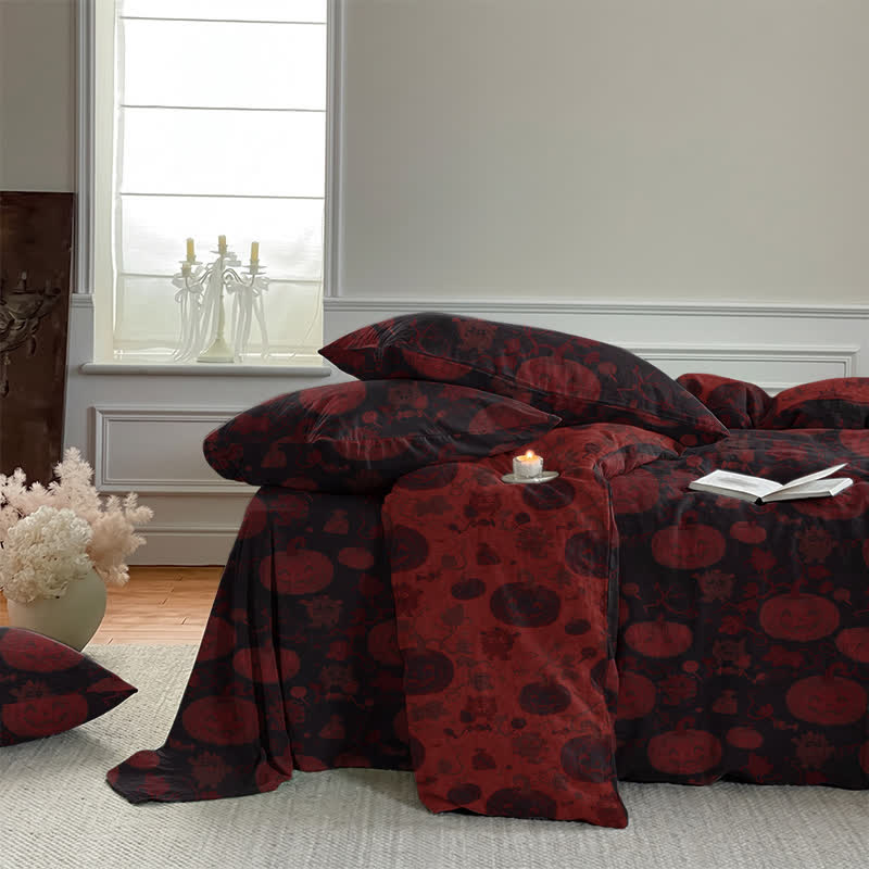 Ownkoti Halloween Pumpkin Monster Cotton Bedding Set - image 15