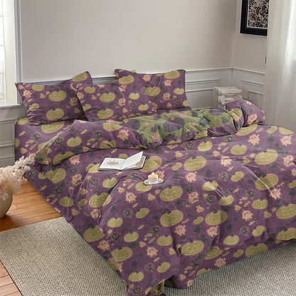 Ownkoti Halloween Pumpkin Monster Cotton Bedding Set - image 21