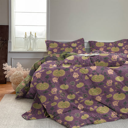 Ownkoti Halloween Pumpkin Monster Cotton Bedding Set - image 23