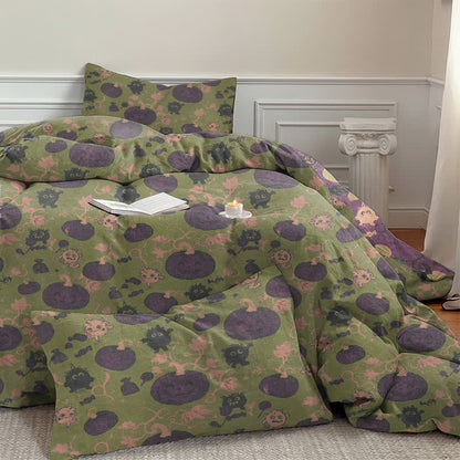 Ownkoti Halloween Pumpkin Monster Cotton Bedding Set - image 34