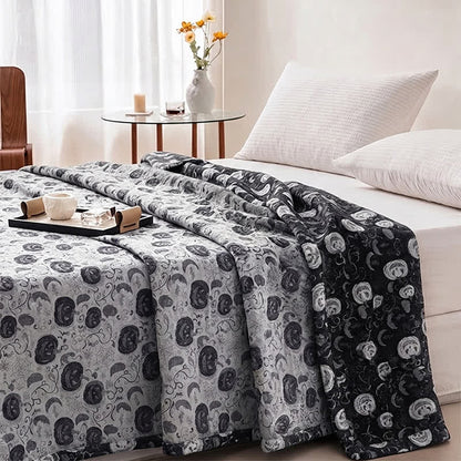Ownkoti Halloween Pumpkin Ghost Reversible Cotton Blanket - image 7