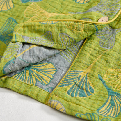 Ownkoti Nature‑Inspired Ginkgo Leaf Cotton Loungewear Set - image 5
