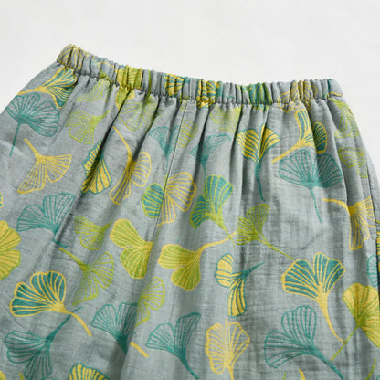 Ownkoti Nature‑Inspired Ginkgo Leaf Cotton Loungewear Set - image 14