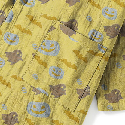 Ownkoti Halloween Ghost Pumpkin Cotton Kimono Pajama Set - image 22