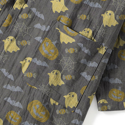 Ownkoti Halloween Ghost Pumpkin Cotton Kimono Pajama Set - image 30