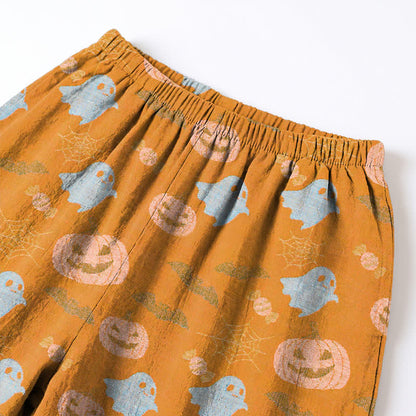 Ownkoti Cute Ghost Pumpkin Cotton Loungewear Set - image 5