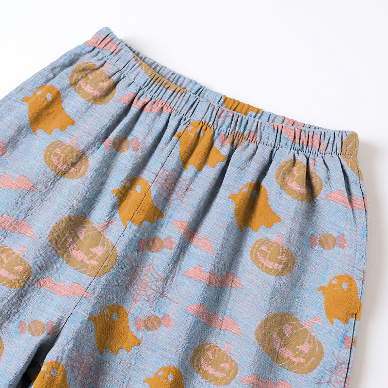 Ownkoti Cute Ghost Pumpkin Cotton Loungewear Set - image 11