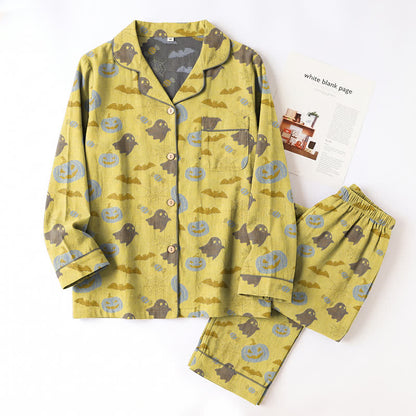 Ownkoti Cute Ghost Pumpkin Cotton Loungewear Set - image 14