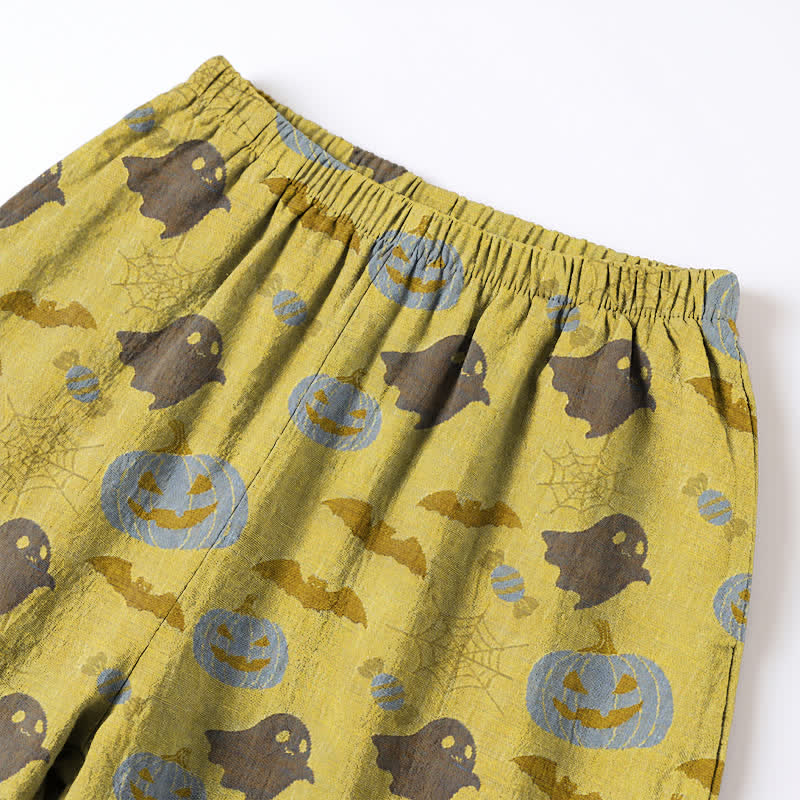 Ownkoti Cute Ghost Pumpkin Cotton Loungewear Set - image 17