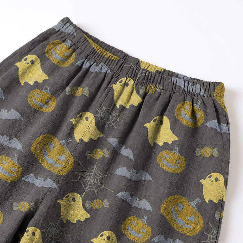 Ownkoti Cute Ghost Pumpkin Cotton Loungewear Set - image 23
