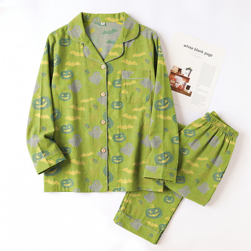 Ownkoti Cute Ghost Pumpkin Cotton Loungewear Set - image 26