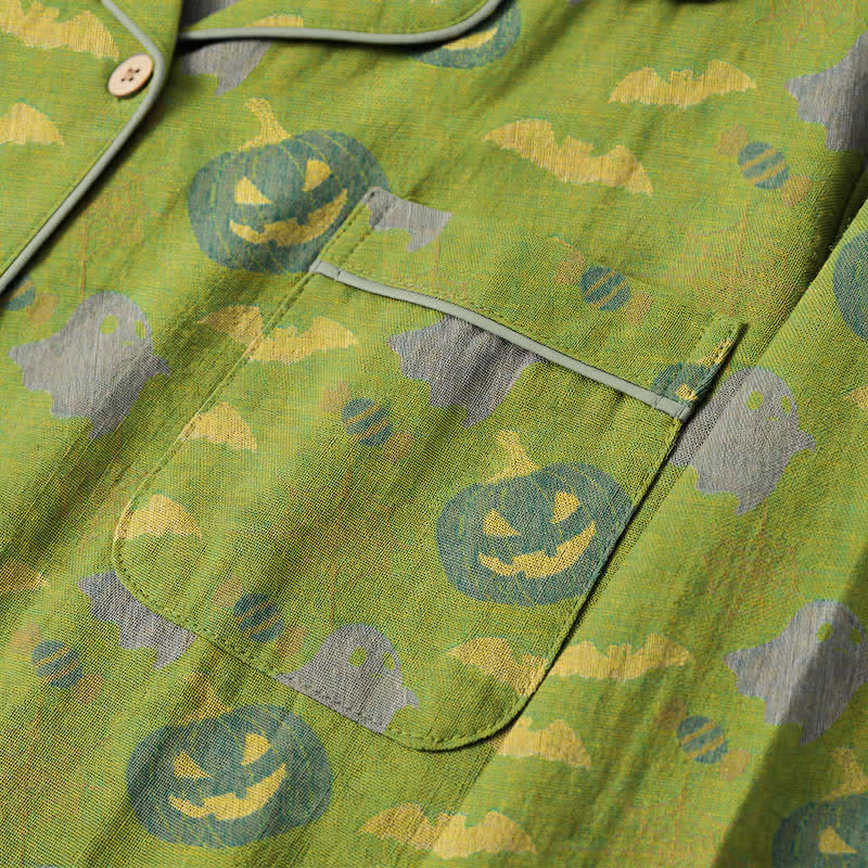 Ownkoti Cute Ghost Pumpkin Cotton Loungewear Set - image 28