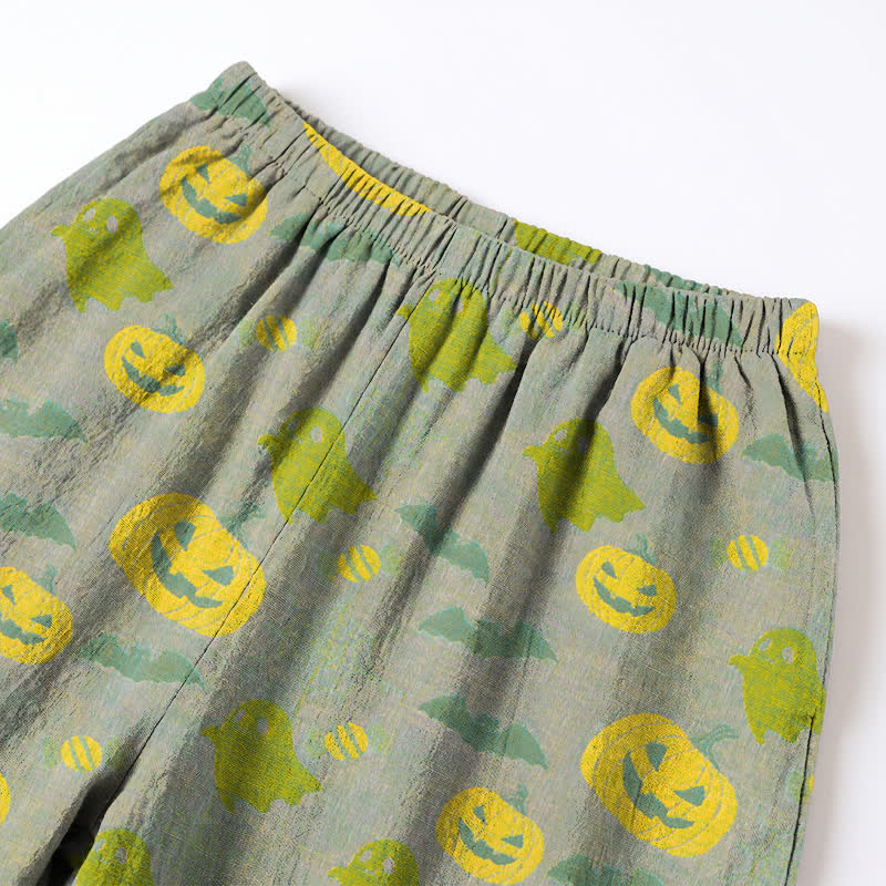 Ownkoti Cute Ghost Pumpkin Cotton Loungewear Set - image 35