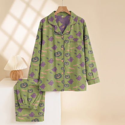 Ownkoti Cute Ghost Pumpkin Cotton Loungewear Set - image 43