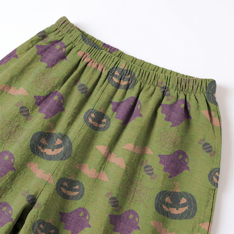 Ownkoti Cute Ghost Pumpkin Cotton Loungewear Set - image 47