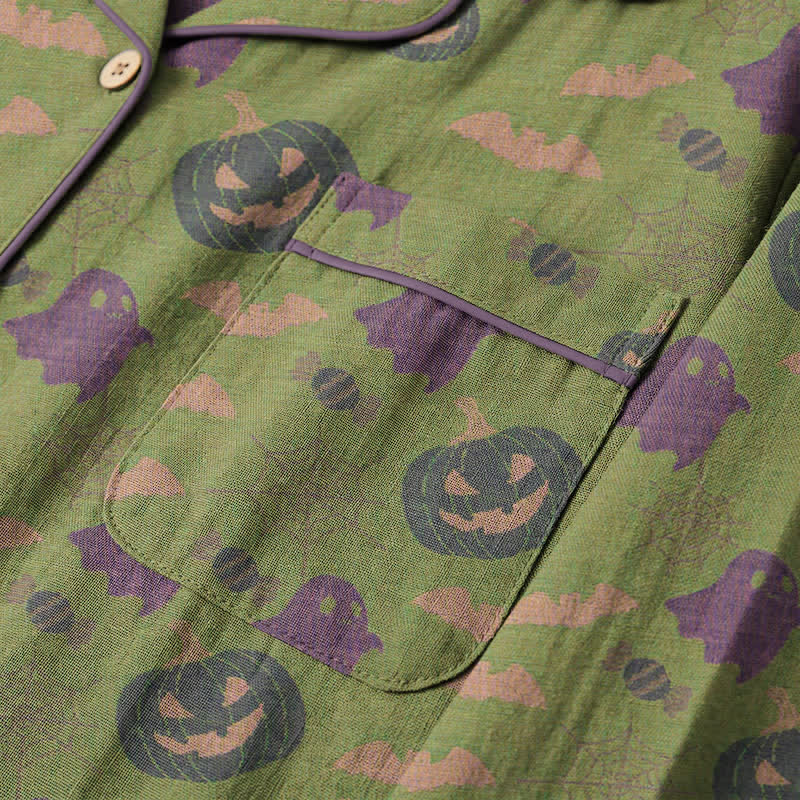Ownkoti Cute Ghost Pumpkin Cotton Loungewear Set - image 46