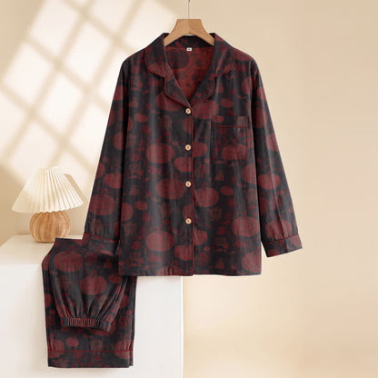 Ownkoti Red Pumpkin Monster Cotton Loungewear Set - image 9