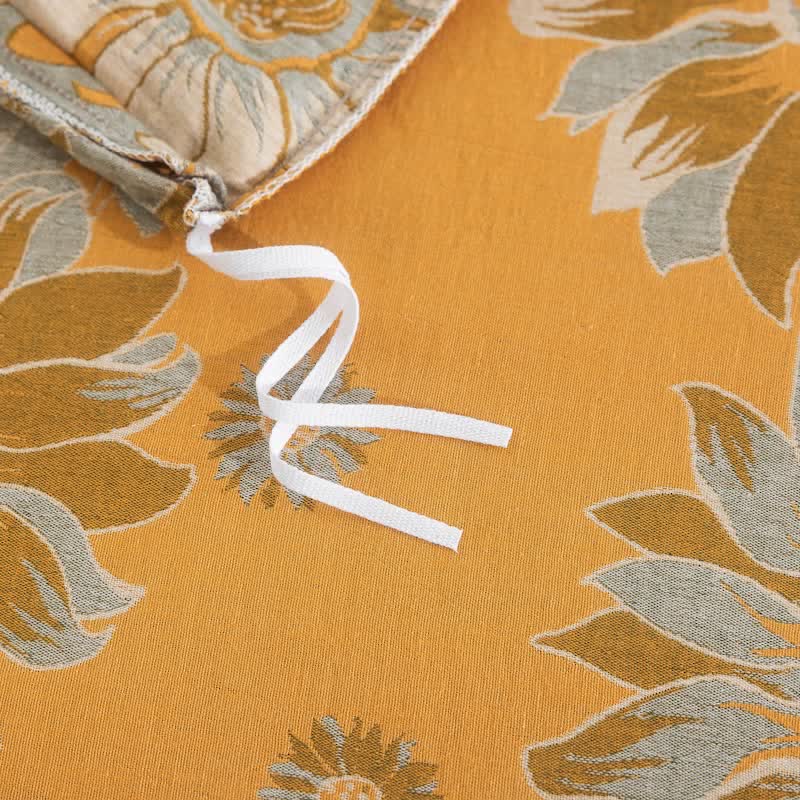 Ownkoti Vintage Sunflower Orange Cotton Bedding Set - image 12