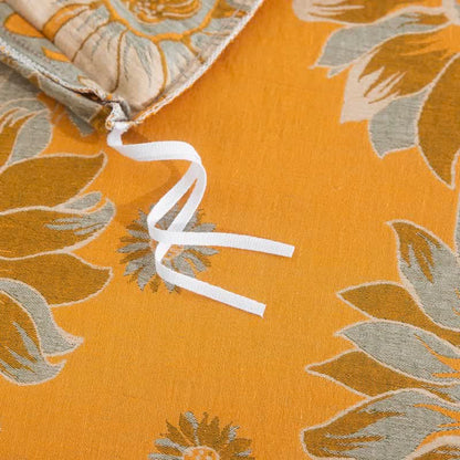Ownkoti Vintage Sunflower Orange Cotton Bedding Set - image 12