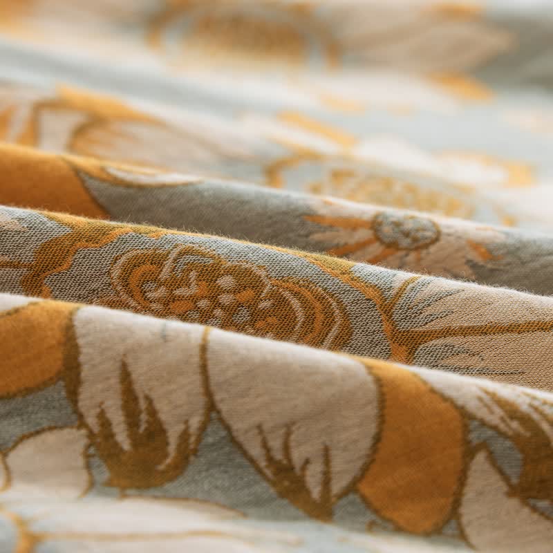 Ownkoti Vintage Sunflower Orange Cotton Bedding Set - image 27