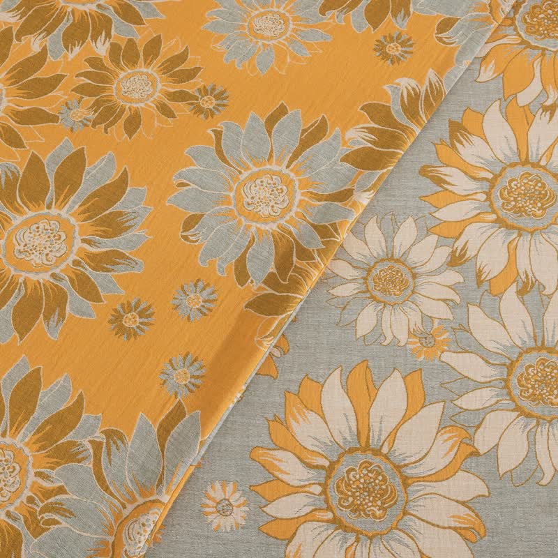 Ownkoti Vintage Sunflower Orange Cotton Bedding Set - image 25
