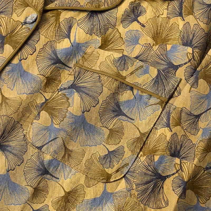 Ownkoti Ginkgo Leaf Notch Collar Pajama Set - image 3