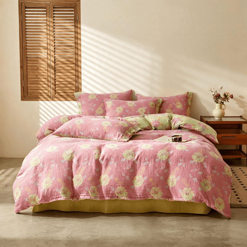 Ownkoti Vintage Flower Cotton Duvet Cover Set - image 2