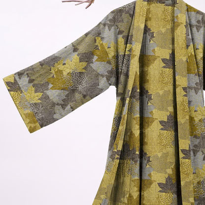 Ownkoti Autumn Maple Leaf Cotton Kimono Robe - image 20