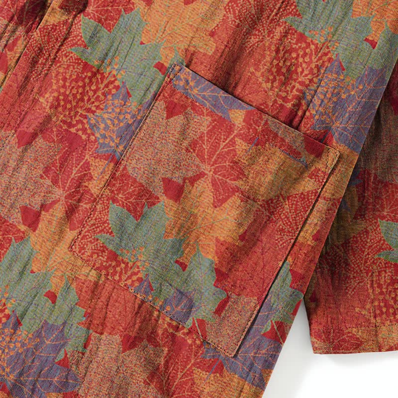 Ownkoti Maple Leaf Cotton Kimono Pajama Set - image 4